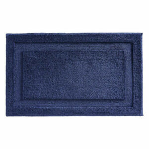 iDesign Microfiber Spa Bath Rug, 34"x21", Navy