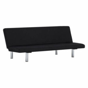 vidaXL Sofa Bed Black Fabric Modern Living Room Couch Daybed Chaise Lo
