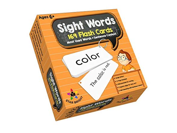 169 Sight Words And Sentence Flash Cards