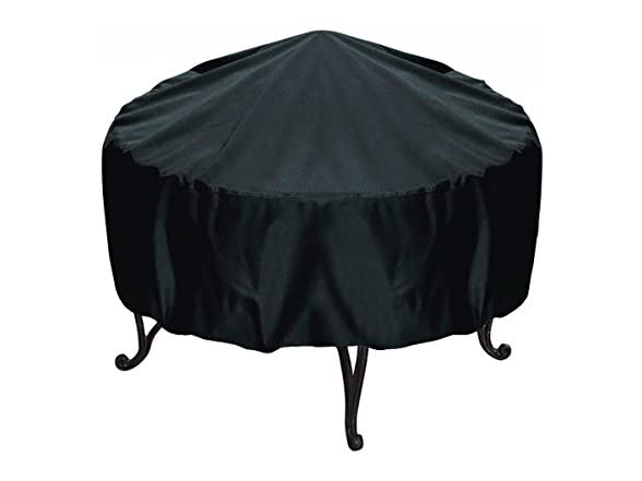 30-inch Round Fire Pit Cover, Black