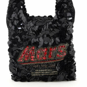 ANYA HINDMARCH ANYA BRANDS MARS BAR SEQUINS MINI TOTE BAG OS Black, Red