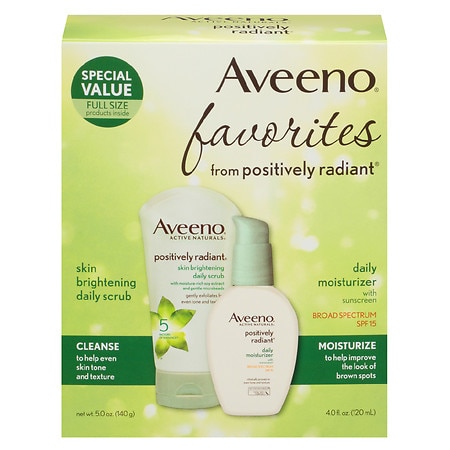 Aveeno Active Naturals Positively Radiant Scrub/Moisturizer - 1.0 ea