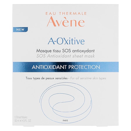 Avene A-Oxitive SOS Antioxidant Sheet Masks - 0.6 oz x 5 pack