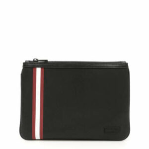 BALLY BEX POUCH OS Black, Red, White Cotton