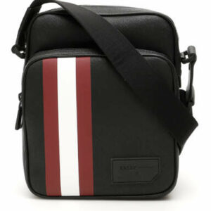 BALLY SEBERT MESSENGER BAG OS Black, Red, White Cotton