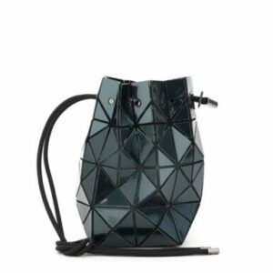 BAO BAO ISSEY MIYAKE LUCENT METALLIC BUCKET BAG OS Green, Grey, Black