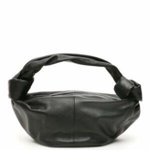 BOTTEGA VENETA MINI HOBO BAG DOUBLE KNOT OS Black Leather