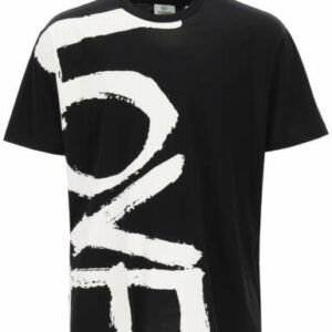 BURBERRY LOVE PRINT T-SHIRT XXS Black, White Cotton