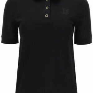 BURBERRY MALLECO POLO SHIRT L Black Cotton