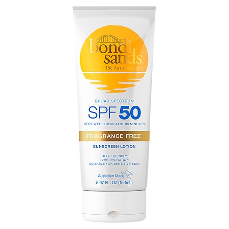 Bondi Sands Fragrance Free Sunscreen SPF 50+ Body Lotion - 5.07 fl oz