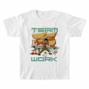 Boun and Ongis ''Team Work'' T-Shirt for Boys Disney Raya and the Last Dragon Customized