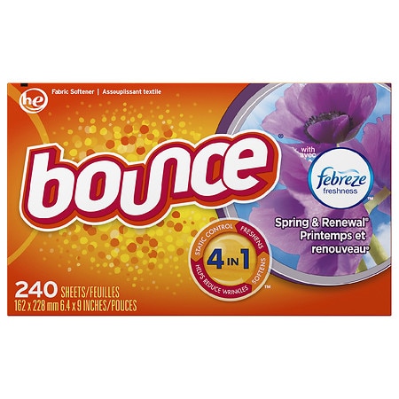 Bounce Fabric Softener Sheets Spring & Renewal - 240.0 ea