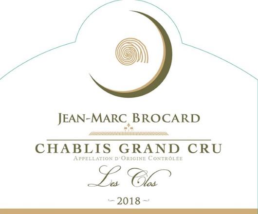 Brocard 2018 Chablis Les Clos Grand Cru - Chardonnay White Wine