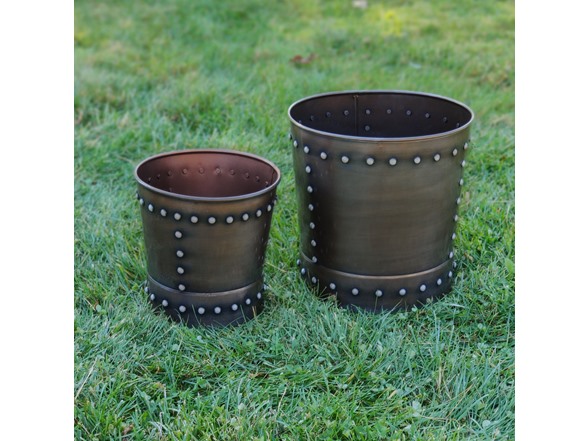 Bronze Riveted Planters