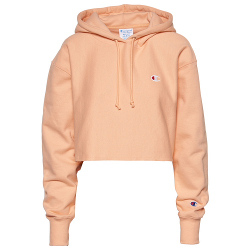 Champion Womens Champion Reverse Weave Hoodie - Womens Certain Peach/Certain Peach Size L