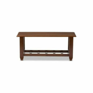 Cherry Finished Brown Wood Living Room Occasional Coffee Table