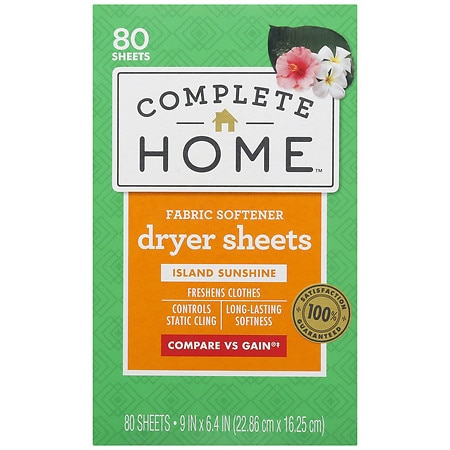 Complete Home Dryer Sheets Island Sun Island Sunshine - 80.0 ea