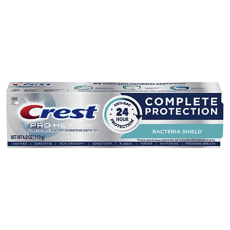 Crest Pro-Health Complete Protection Toothpaste, Bacteria Shield - 4.0 OZ