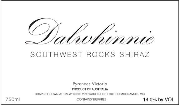 Dalwhinnie Winery 2013 Southwest Rocks Shiraz - Syrah/Shiraz Red Wine