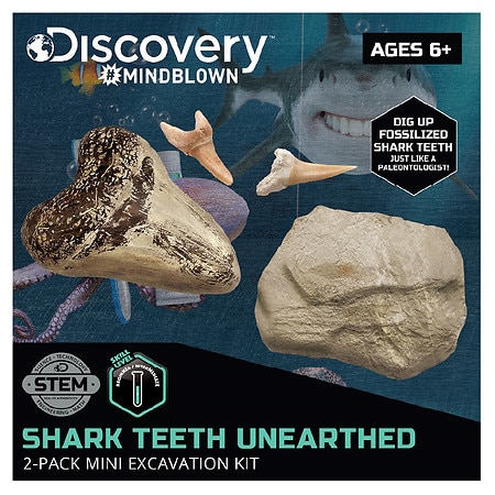 Discovery Kids Excavation Kit Mini Shark Tooth - 1.0 ea