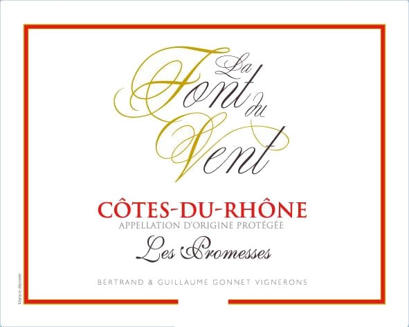 Domaine Font du Vent 2018 Les Promesses Cotes du Rhone Blanc - Rhone Blends White Wine