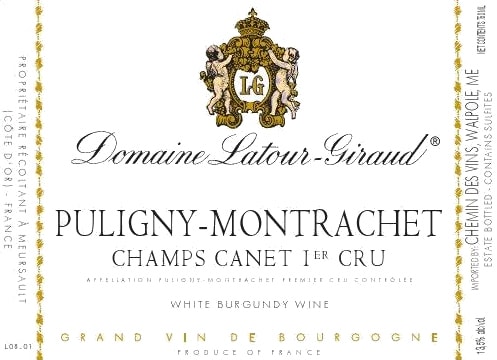 Domaine Latour-Giraud 2017 Puligny-Montrachet Champs Canet Premier Cru - Chardonnay White Wine