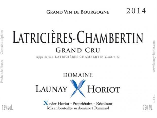 Domaine Launay-Horiot 2014 Latricieres-Chambertin Grand Cru - Pinot Noir Red Wine