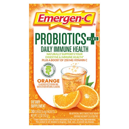 Emergen-C Probiotics+ Vitamin C - 0.19 oz x 30 pack