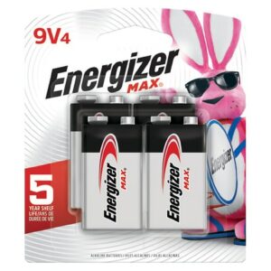 Energizer Max 9 Volt Alkaline Batteries 9V - 4.0 ea