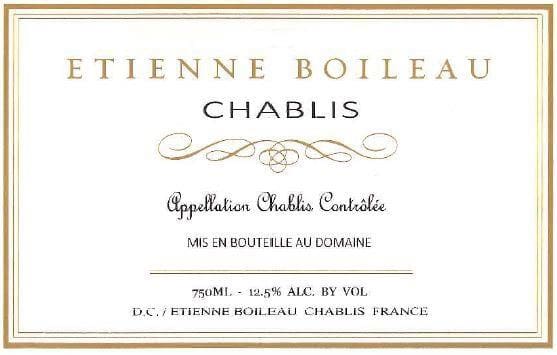 Etienne Boileau 2017 Chablis - Chardonnay White Wine