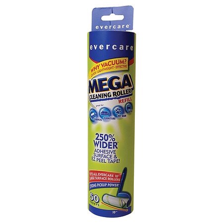 Evercare Mega Cleaning Roller Refill, 50 Sheets - 1.0 ea