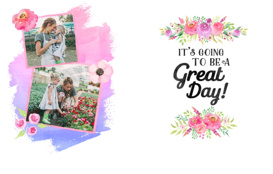 Everyday 16 oz. Grande Mug with Lid, Gift -Watercolor Flowers Floral