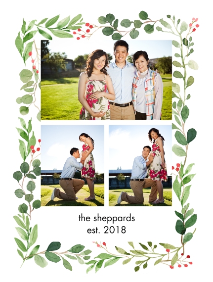 Everyday Plush Fleece Photo Blanket, 60x80, Gift -Blanket Botanical Border by Tumbalina