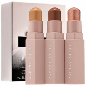 FENTY BEAUTY by Rihanna Match Stix Trio Deep 400 2 x 0.25 oz/ 7.10 g (Matte Skinstick), 0.25 oz/ 7.10g (Shimmer Skinstick)
