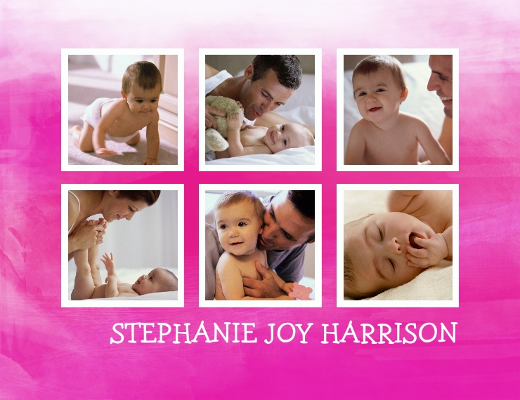 Family + Friends Fleece Baby Blanket, 30x40, Gift -Watercolor Baby Girl