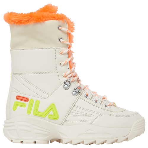 Fila Womens Fila Disruptor Boot - Womens Shoes White/Orange Size 08.5