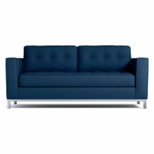 Fillmore Apartment Size Sleeper Sofa, Blueberry, Memory Foam Mattress