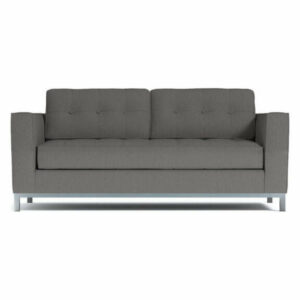 Fillmore Apartment Size Sleeper Sofa, Chromium, Memory Foam Mattress