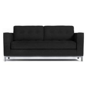 Fillmore Apartment Size Sleeper Sofa, Coal, Memory Foam Mattress