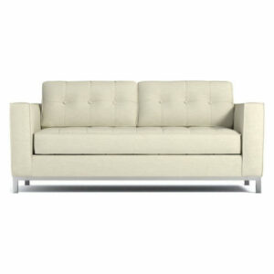 Fillmore Apartment Size Sleeper Sofa, Cream, Memory Foam Mattress