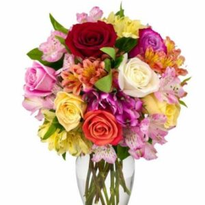 Flowers - Bright & Sunny Rose Bouquet - Regular