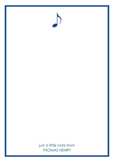 For Her Business Stationery, Business Printing -Music Note Stationery