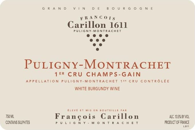 Francois Carillon 2015 Puligny-Montrachet Champs Gain Premier Cru - Chardonnay White Wine