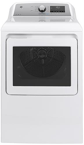 GE 7.4 Cu. Ft. White Steam Gas Dryer