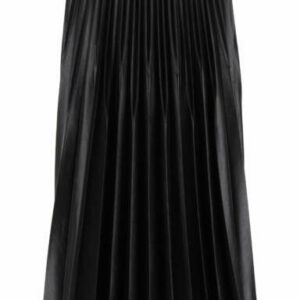 GIVENCHY PLEATED MIDI SKIRT 36 Black