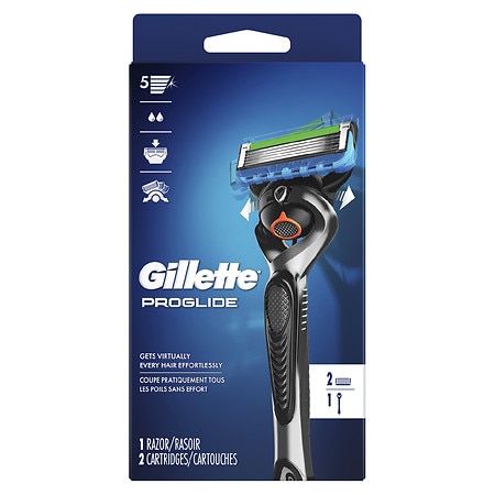 Gillette Fusion ProGlide Men's Razor Handle + 2 Blade Refills - 1.0 ea