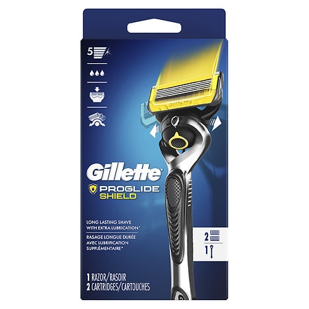 Gillette Fusion ProShield Men's Razor Handle + 2 Blade Refills - 1.0 ea