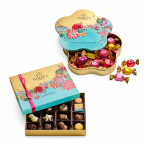 Godiva Spring Chocolate Gift Set Dark, White, Milk Chocolate