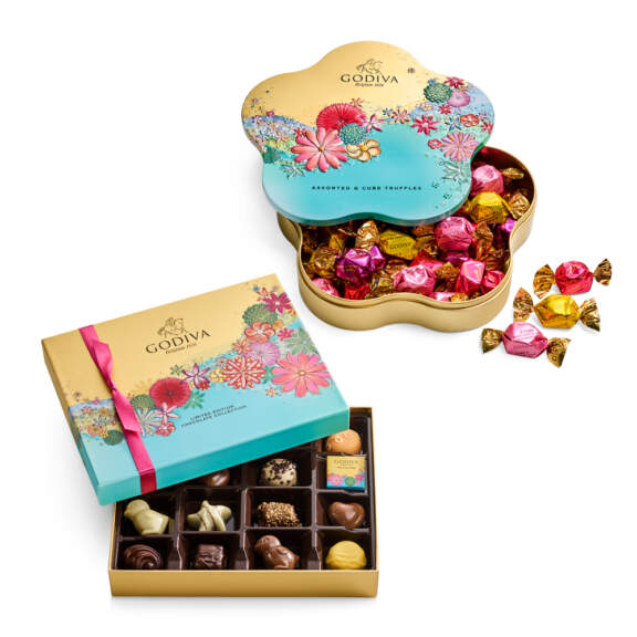 Godiva Spring Chocolate Gift Set Dark, White, Milk Chocolate Godiva Spring Chocolate Gift Set Dark, White, Milk Chocolate