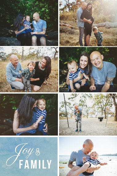Holiday 20x30 Adhesive Poster, Home Décor -Joy And Family
